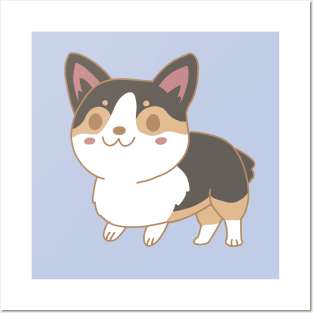 Chibi Corgi - Tricolor Version Posters and Art